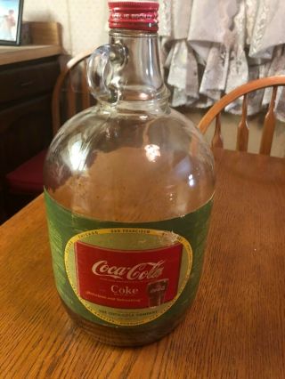 Coca Cola 1 Gallon Syrup Jug Vintage