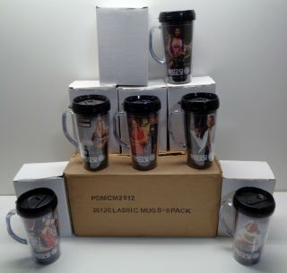 6 Matco Tools 2012 Advertising Pin Up Girls Plastic Travel Drinking Mugs Box