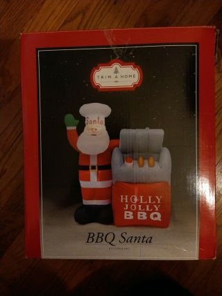 Bbq Santa Chef Hat Holly Jolly Grill Sears Trim A Home 5 Ft Inflatable Christmas