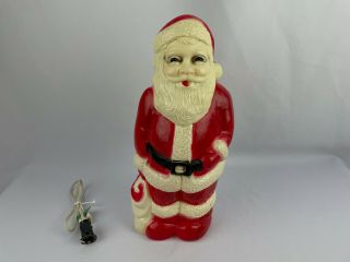 Santa Claus 13 " Blow Mold By Union Products Vintage Rare Christmas Decor