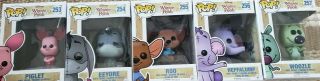 Funko Pop Winnie The Pooh Complete Set Of 6 Pooh,  Roo,  Eeyore,  Piglet,  Woozle,  H