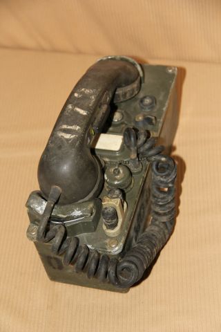 Us Army Military Surplus Ta - 43 Pt Signal Corps Field Phone Radio Telephone Case