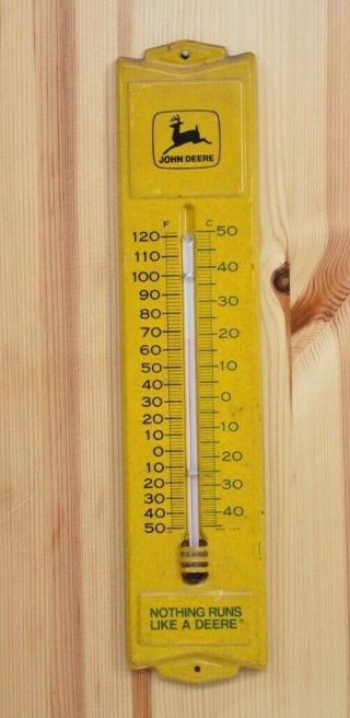 Vintage 1950s John Deere Advertising Thermometer