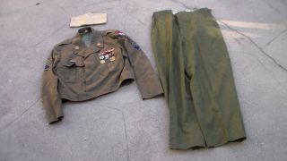Old Us Ww2 To Korean War Era 5th Army " Ike Jacket " Uniform Coat & Pants