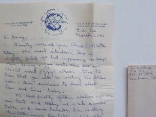 Korean War Letter 1951 Atomic Bomb Test U.  S.  S.  Avery Island Bikini Atoll 2