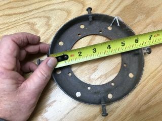 Vintage " 6 " Globe Ring ",  Visible,  Clock Face Electric Gas Pump