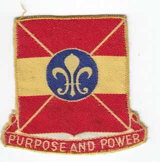 1950s Us Army 267th Armored Field Artillery Patch - Bevo Weave,  German - Made