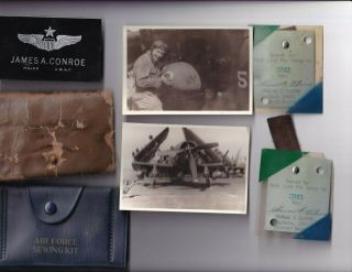 Assorted Us Army Military Items Debris Pins Badges Ribbons Sewing Kits Photos