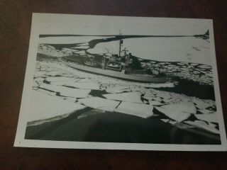 1962 Usn Official 5x7 Operation Deep Freeze Antartica Uss Statwn Island Agb - 5
