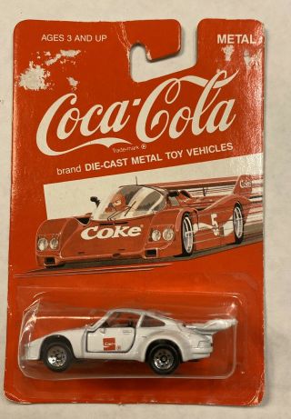 Vintage Hartoy 1988 Diecast Coca Cola Coke White 12 Race Car Old Stock Rare