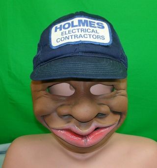 Rare 1992 Vtg Bss Be Something Studios Mask Electrician Rapper Halloween Costume