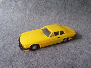 Vintage Anker Jaguar Xj - S (yellow) Car 1:25 Scale Plastic Friction Model