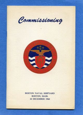 Uss Farragut Dlg 6 Commissioning Navy Ceremony Program