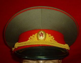 1980 Russian Soviet Army General Service Uniform Cap Hat Sz 58 Ussr
