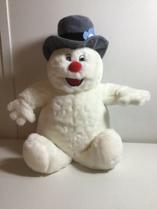 Vintage Gemmy Frosty The Snowman Musical Plush Sings 16 " Sitting Position