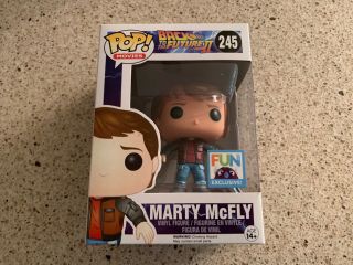 Back To The Future Marty Mcfly Funko Pop Fun Exclusive Comes In Hard Protector