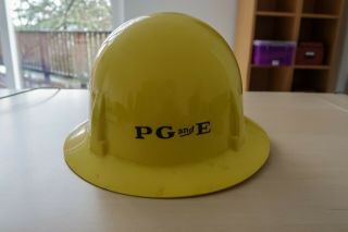 Vintage Pacific Gas And Electric Hard Hat (old Color And Logo)