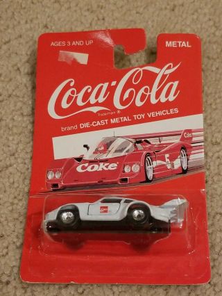 Vintage Hartoy 1988 Diecast Coca Cola Coke White 12 Race Car Rare