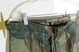 ABL RAKA Belgian Congo Brush Stroke Camo Cargo Military Pants 1956 1 sz 34 3