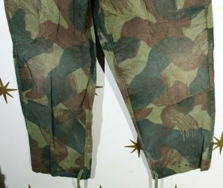 ABL RAKA Belgian Congo Brush Stroke Camo Cargo Military Pants 1956 Sz 42 2