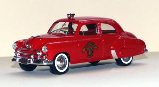 Solido Diecast 1/43 Scale Model 1950 Chevy Fire Dept Chief 