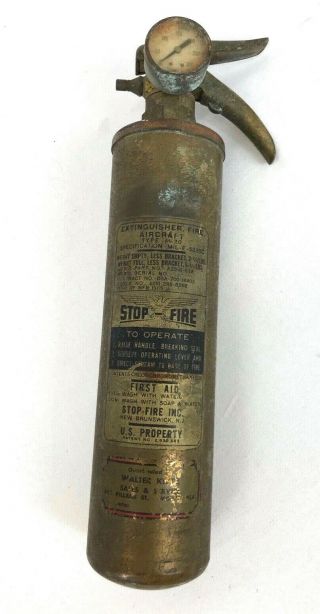 Vintage Us Air Force Aircraft Type A - 20 Fire Extinguisher