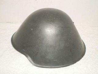 East German Ddr M56 Helmet With Ww2 Type Liner,  Stamped I/58