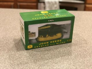 Ertl John Deere 430 Plow City Crawler With Blade And Gold Miniature 1:16 Scale