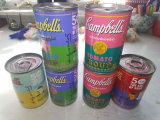 Andy Warhol Campbell’s 50th Anniversary Soup Cans - Full Set Plus (6)