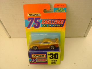 Matchbox Superfast Gold Challenge 30 Toyota Supra Limited Edition 1 Of 10,  000