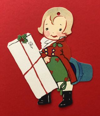 Antique Dennison Christmas Gift Tag