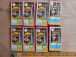8 Vintage Firecracker Pack Labels Thundebomb 12 