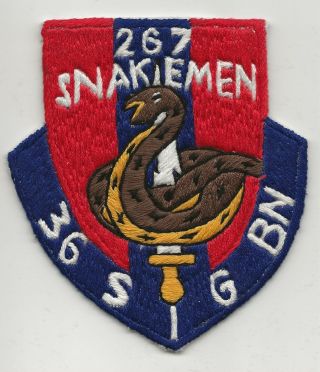 The Most Stunning Vietnam Made 267th Snakemen 36th Signal Battn Pp I Ever Saw