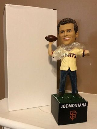 2017 Sf Giants Sga Joe Montana Vip Talking Bobblehead " The Catch " Soundchip