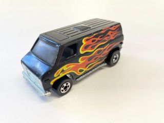 Hot Wheels Black Van With Flames 1974 Hong Kong