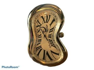 Salvador Dali Softwatch Desk Clocks,  Set Of Two,  By Exeaquo Geneve Rare 1990 