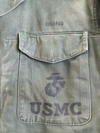USMC Marine Corps P58 Utility Shirt Vietnam War OG 107 2