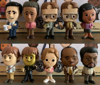Funko Mystery Minis The Office - Complete Set Of 10 In - Hand Htf 1:24 1:36 1:72