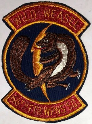 Usaf 66th Fighter Weapons Squadron - Wild Weasel Patch