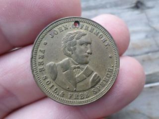 John C.  Fremont Presidential Campaign Medal 1856 Token For President