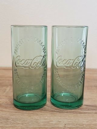 Set Of 2 Coca Cola Vintage Property Of Atlanta Georgia Bottling Co.  Glasses