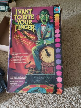 $$$$sale Vintage I Vant To Bite Your Finger Board Game.  Everything Even Ink