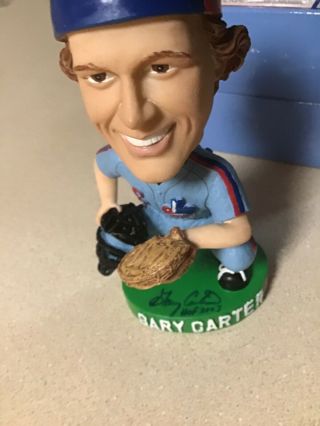 Gary Carter " Personally Autographed " Bobble Head Expos Hall Of Fame 2003 Nibp