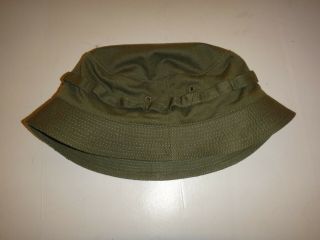 Vietnam War Us Army Special Forces Green Od Boonie Hat For U.  S.  Head Size 7 - 1/2