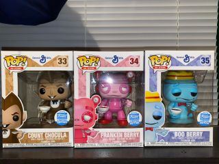 Funko Pop Ad Icons Halloween Cereal 3 Pack Franken Berry Boo Berry Count Chocula