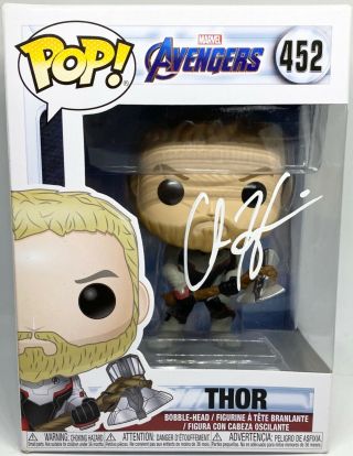 Thor Marvel Avengers Funko Pop Signed/autographed Chris Hemsworth