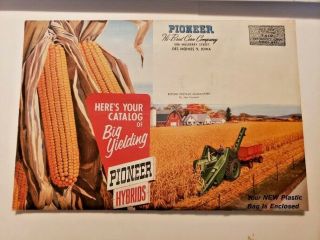Vintage Pioneer Seed Corn Plastic Sack And Mailer