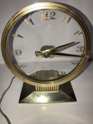 Vintage Haddon Products Golden Visionette Model 80 Clock