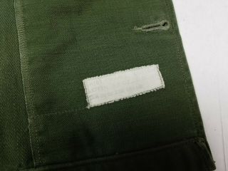 U.  S.  Army Sateen 8.  5 Oz.  O.  G.  107 Man ' s Cotton Shirt Green 1960 3
