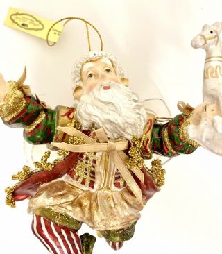 Mark Roberts Vintage Fairy Elf Santa Ornament
